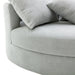 GFD Home - Orisfur. 360° Swivel Accent Barrel Chair with Storage Ottoman & 4 Pillows, Modern Linen Leisure Chair Round Accent for Living Room - GreatFurnitureDeal