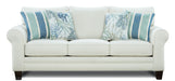 Southern Home Furnishings - 1140 Sofa in Grande Glider White - 1140 Grande Glacier - GreatFurnitureDeal