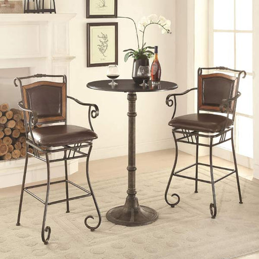 Coaster Furniture - Oswego Round pedestal Bar Table - 100064