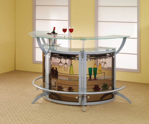 Coaster Furniture - Bar Unit Silver - 100135 - GreatFurnitureDeal