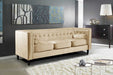 Meridian Furniture - Taylor Velvet Sofa in Beige - 642BE-S - GreatFurnitureDeal