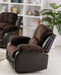 Myco Furniture - Camilla Recliner Chair in Two-Tone Chocolate & Brown - 1006-C-BR - GreatFurnitureDeal