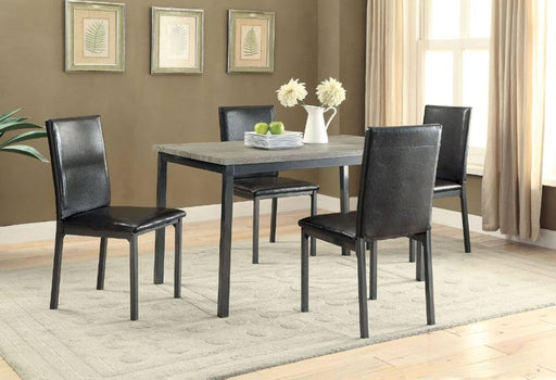 Coaster Furniture - Garza Black 5 Piece Dining Room Set - 100611-S5 - GreatFurnitureDeal