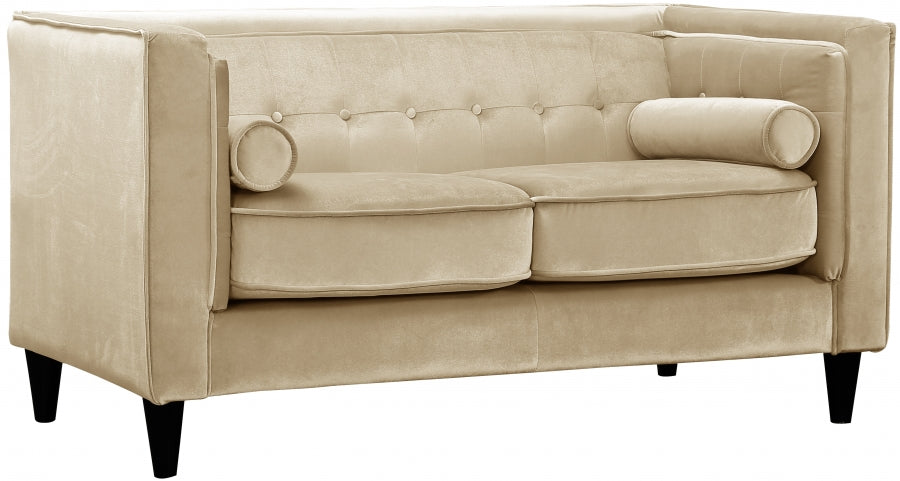 Meridian Furniture - Taylor 3 Piece Living Room Set in Beige - 642BE-S-3SET - GreatFurnitureDeal