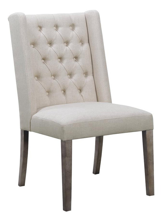 Coaster Furniture - Scott Living Upholstered Dining Chair in Beige (Set of 2) - 100703