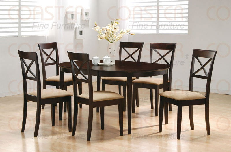 Coaster Furniture - Mix & Match Cappuccino Oval Dining Table - 100770