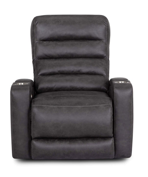 Franklin Furniture - Tipton Home Theater Recliner w/ Power Headrest, Power Recline, Dual Arm Cupholders, and Dual Arm Storage in Slate - 7444-SLATE - GreatFurnitureDeal
