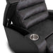 Franklin Furniture - Tipton Home Theater Recliner w/ Power Headrest, Power Recline, Dual Arm Cupholders, and Dual Arm Storage in Slate - 7444-SLATE - GreatFurnitureDeal