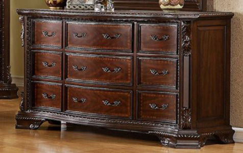 Furniture of America - Monte Vista I Dresser in Brown Cherry - CM7267D - GreatFurnitureDeal