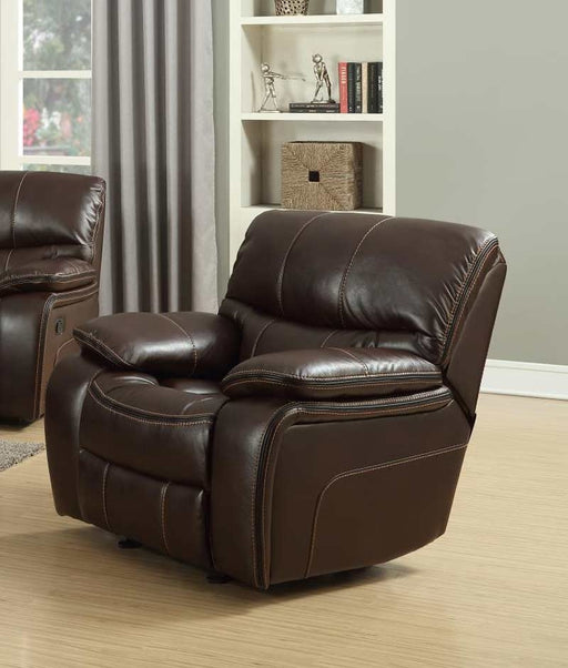 Myco Furniture - Banner Brown Leather Gel Recliner Chair - 1019-BR-C - GreatFurnitureDeal