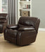 Myco Furniture - Banner Brown Leather Gel Recliner Chair - 1019-BR-C