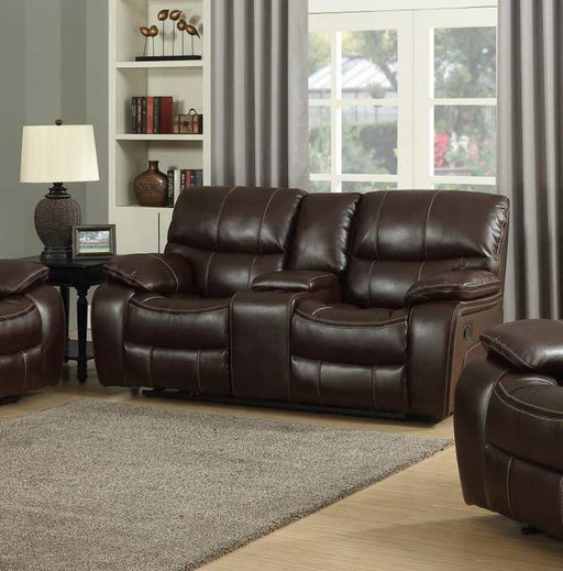Myco Furniture - Banner Brown Leather Gel Reclining Loveseat - 1019-BR-L - GreatFurnitureDeal