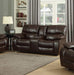 Myco Furniture - Banner Brown Leather Gel Reclining Loveseat - 1019-BR-L