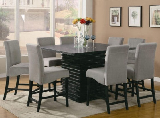 Coaster Furniture - Stanton 7 Piece Counter Height Dining Set in Grey - 102068-69GRY-7SET - GreatFurnitureDeal