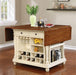 Coaster Furniture - Kitchen Carts Two-Tone Kitchen Island with Leaves - 102271 - GreatFurnitureDeal