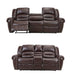 Myco Furniture - Braxton 2 Piece Sofa Set in Brown - 1026-SL-BR - GreatFurnitureDeal