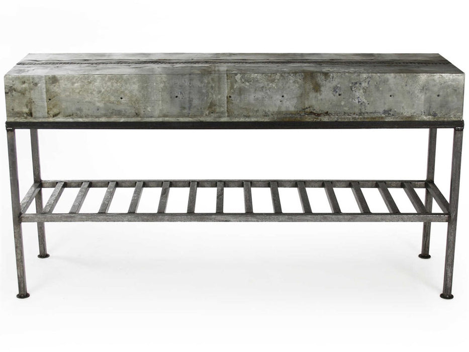 Zentique -  Burke Galvanized Tin 50'' Wide Rectangular Console Table - 1026