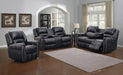 Myco Furniture - Braxton Sofa with Dropdown Table in Black - 1027-S-BK - GreatFurnitureDeal