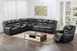 Myco Furniture - Braxton Sectional in Black - 1027-SEC