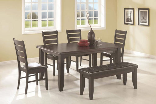 Coaster Furniture - 5 Piece Dining Room Set in Cappuccino - 102721-S5
