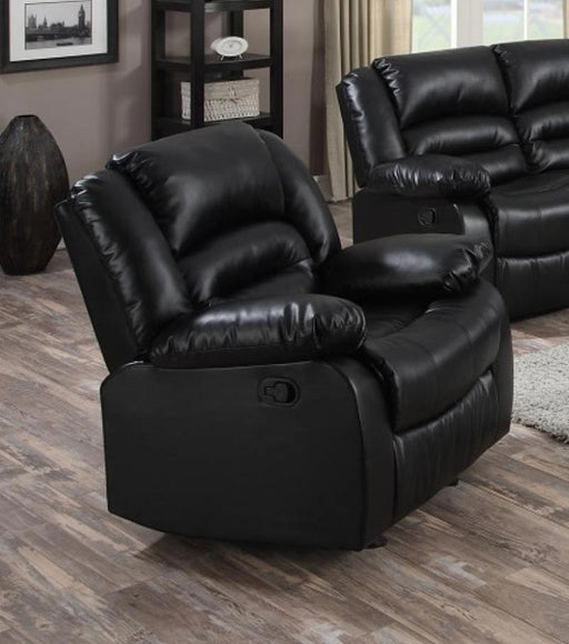 Myco Furniture - Eden Black Leather Recliner Chair - 1036-C-BK - GreatFurnitureDeal