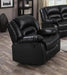 Myco Furniture - Eden Black Leather Recliner Chair - 1036-C-BK