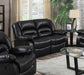 Myco Furniture - Eden Black Leather Reclining Loveseat - 1036-L-BK