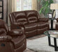 Myco Furniture - Eden Brown Leather Reclining Loveseat - 1037-L-BR