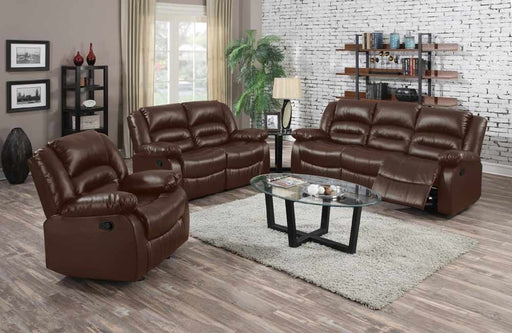 Myco Furniture - Eden Brown Leather Reclining Chair - 1037-C-BR - GreatFurnitureDeal