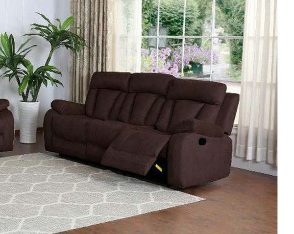 Myco Furniture - Collete 2 Piece Recliner Sofa Set in Brown - 1039-S-CL-BR - GreatFurnitureDeal