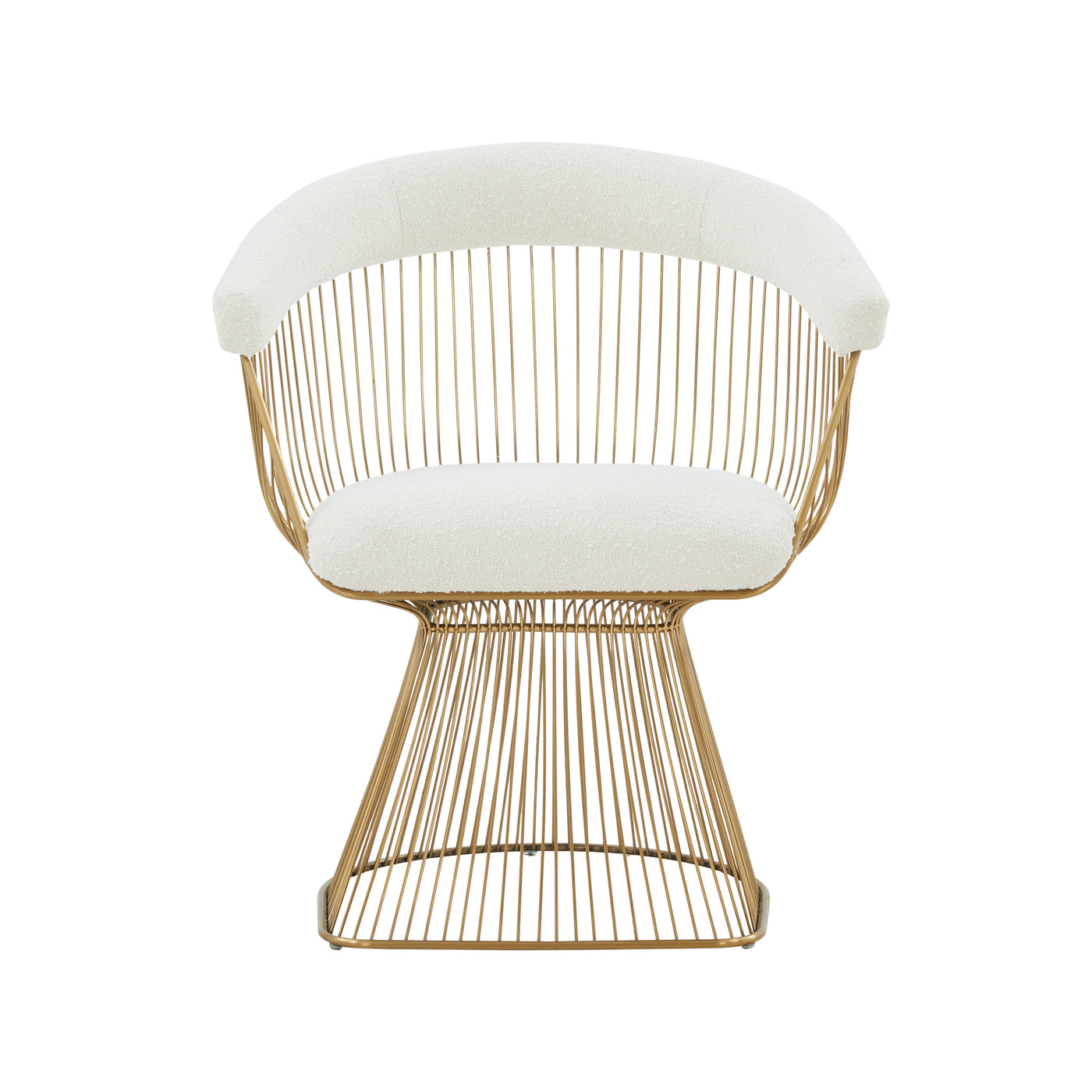 GFD Home - Modrest Chandler Modern White Shepra and Matte Gold Dining ...
