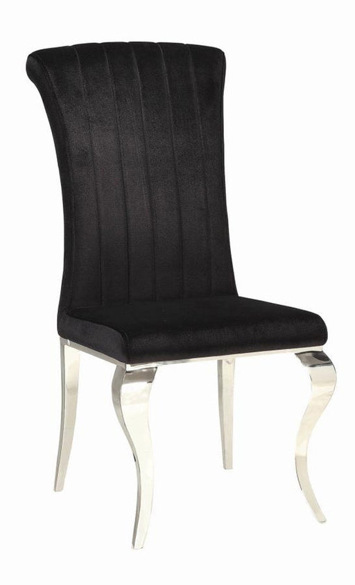Coaster Furniture - Carone Upholstered Dining Chair (Set of 4) in Black - 105072 - GreatFurnitureDeal