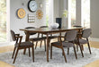 Coaster Furniture - 5 Piece Modern Casual Dining Room Set in Walnut - 105351-S5