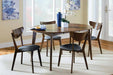 Coaster Furniture - Malone 5 Piece Dining Set in Black and Walnut - 105361-S5 - GreatFurnitureDeal