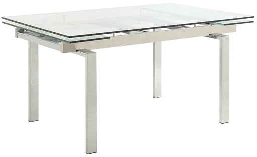 Coaster Furniture - Wexford Chrome Dining Table - 106281 - GreatFurnitureDeal