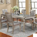 Coaster Furniture - Danette Metallic Platinum Rectangular Extendable 5 Piece Dining Room Set - 106471-5SET