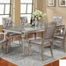 Coaster Furniture - Danette Metallic Platinum Extendable Rectangular Dining Table - 106471 - GreatFurnitureDeal