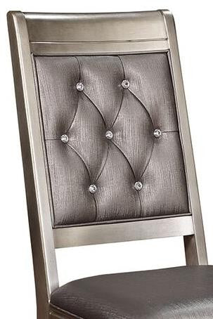 Coaster Furniture - Danette Metallic Platinum Side Chair Set of 2 - 106472
