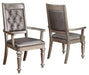 Coaster Furniture - Danette Metallic Platinum Arm Chair Set of 2 - 106473 - GreatFurnitureDeal