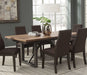 Coaster Furniture - Spring Creek Brown Espresso 7 Piece Extendable Dining Room Set - 106581-7SET