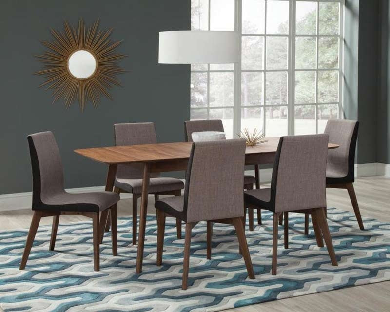 Coaster Furniture - Redbridge 5 Piece Dining Room Set in Walnut - 106591-S5 - GreatFurnitureDeal
