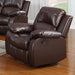 Myco Furniture - Kaden Reclining Bonded Leather Chair - 1070C-BRN