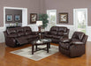 Myco Furniture - Kaden 2 Piece Bonded Leather Recliner Sofa Set - 1070SL-BRN