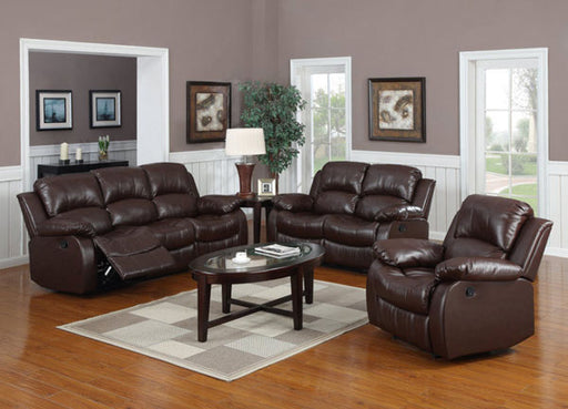 Myco Furniture - Kaden Brown Bonded Leather Loveseat - 1070L-BRN