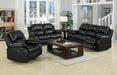 Myco Furniture - Kaden 3 Piece Reclining Living Room Set in Black - 1075SLC-BLK