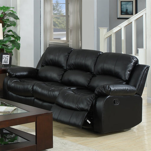 Myco Furniture - Kaden Reclining Bonded Leather Sofa - 1070S-BRN - GreatFurnitureDeal