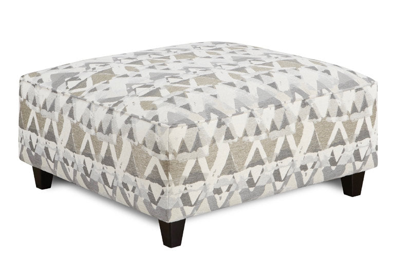 Southern Home Furnishings - Moutain View Cement Cocktail Ottoman - 109 Mountain View Cement