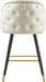 Meridian Furniture - Barbosa Faux Leather Bar-Counter Stool Set of 2 in White - 900White-C - GreatFurnitureDeal