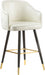 Meridian Furniture - Barbosa Faux Leather Bar-Counter Stool Set of 2 in White - 900White-C - GreatFurnitureDeal