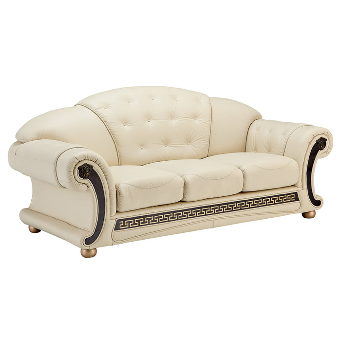 ESF Furniture - Apolo 3 Piece Living Room Set in Ivory - APOLO3IVORY-3SET